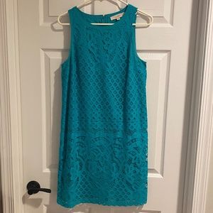 Loft Turquoise Shift Dress